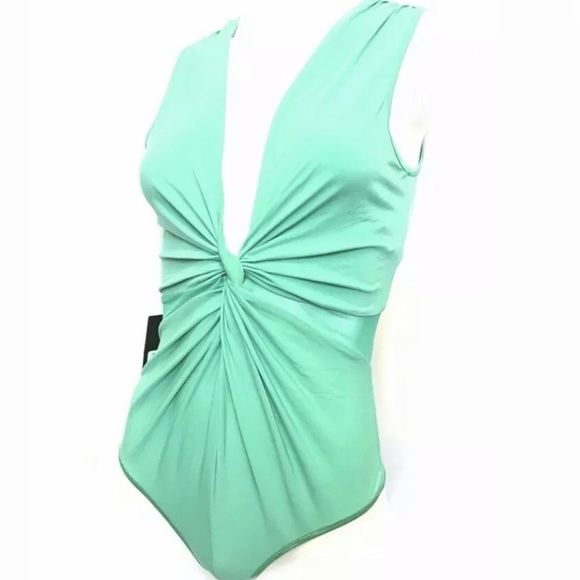 New Guess Marciano Cali Knot Derp Deep Sheer Inset S - Picture 2 of 5